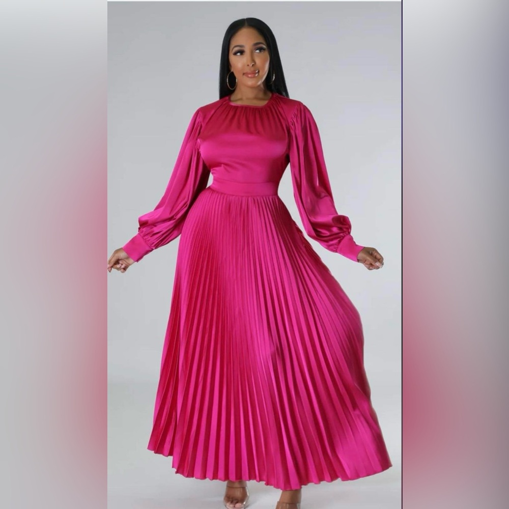 New Lantern Sleeve dress - Pink